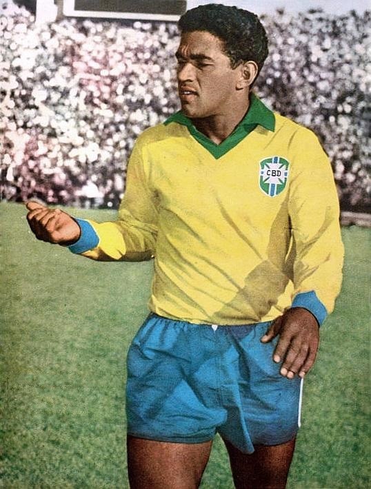 Brazilian football player, Manoel Francisco dos Santos (Garrincha), during the 1962 FIFA World Cup
