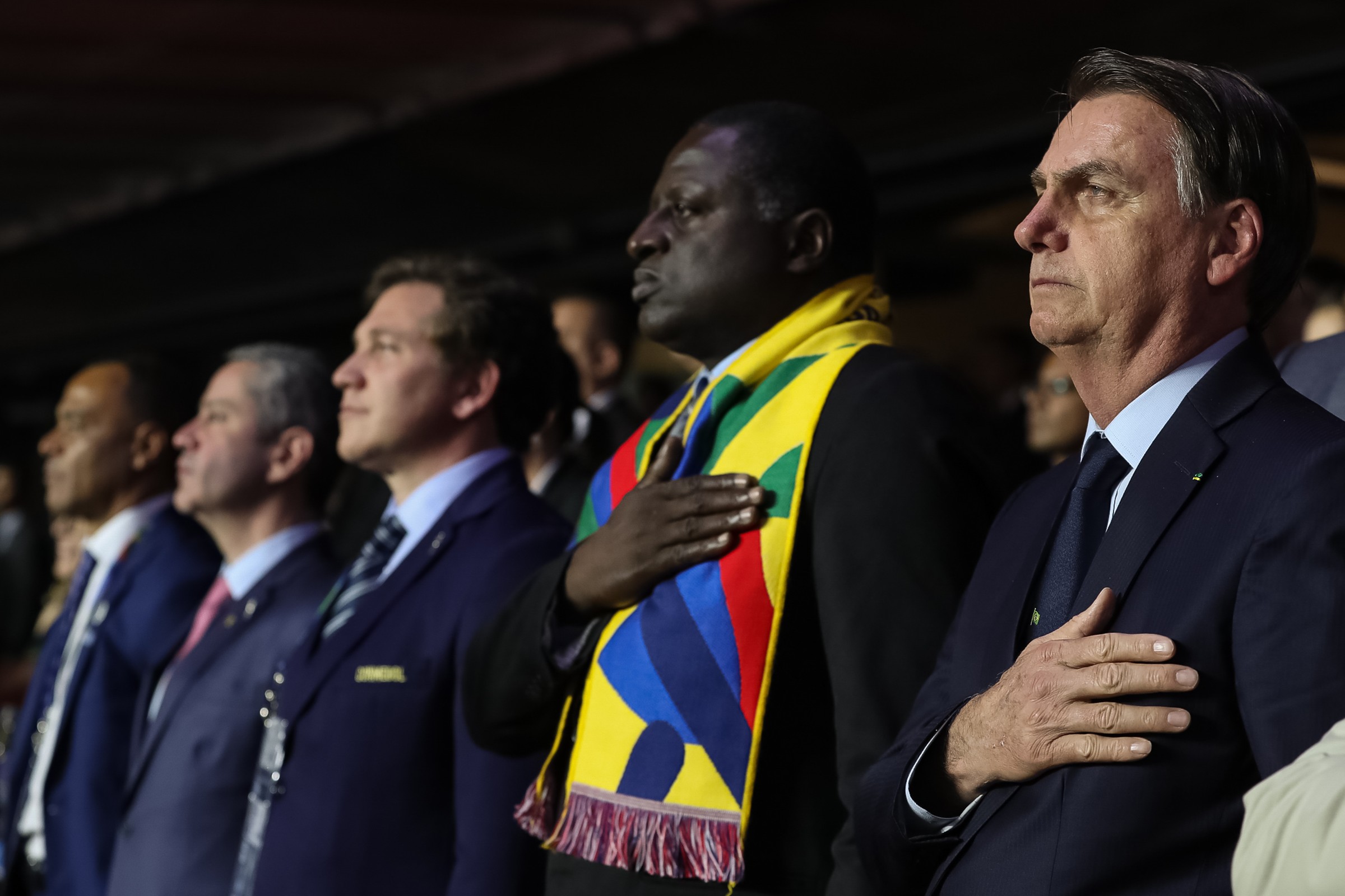 Cafu at a public ceremony in São Paulo in 2019