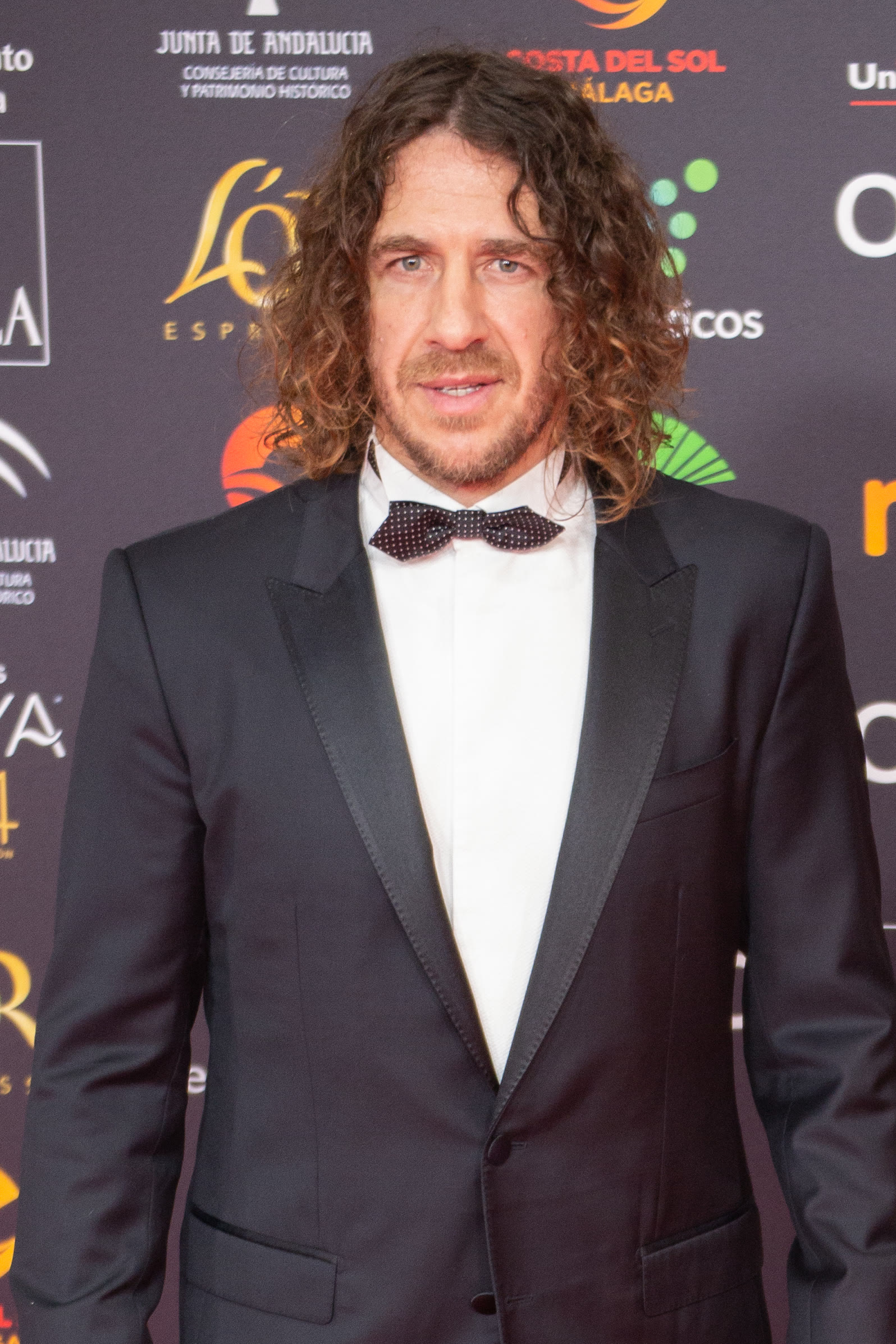Carles Puyol on the red carpet at the Goya Awards in 2020