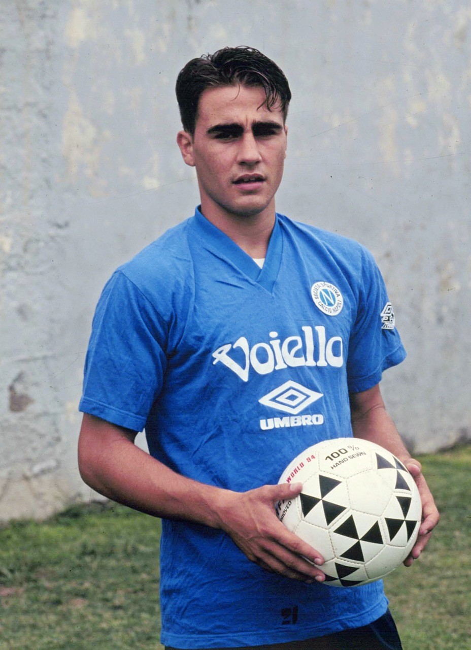 Fabio Cannavaro a 17 anni nelle giovanili del Napoli.