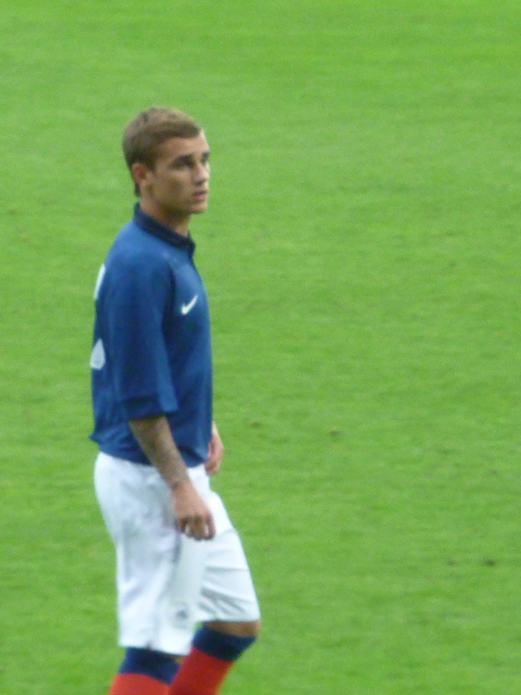Antoine Griezmann, forward of the French U21 national team. Qualifier against Kazakhstan in Clermont-Ferrand.