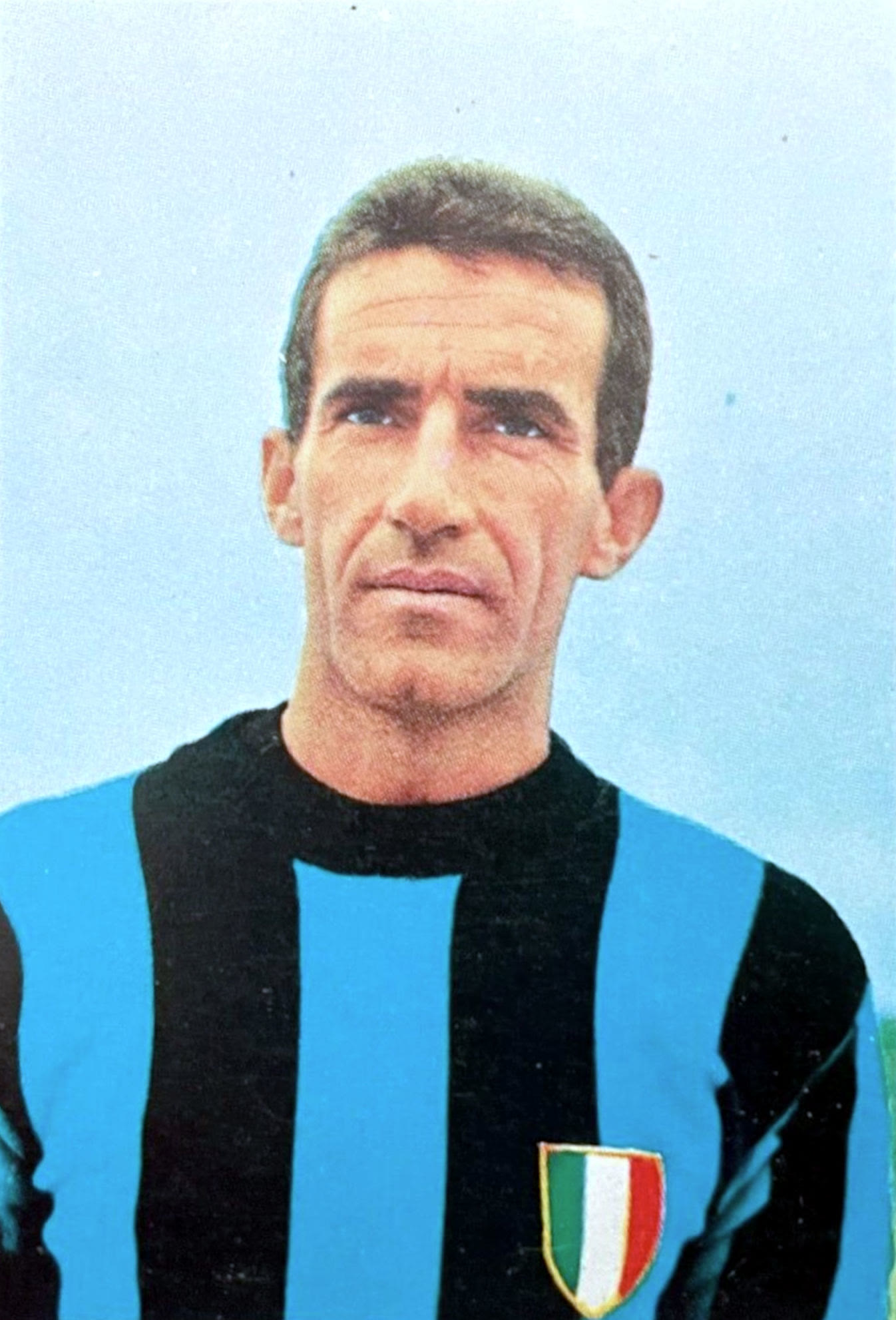 Armando Picchi in an Inter shirt during the 1965 to 1966 season