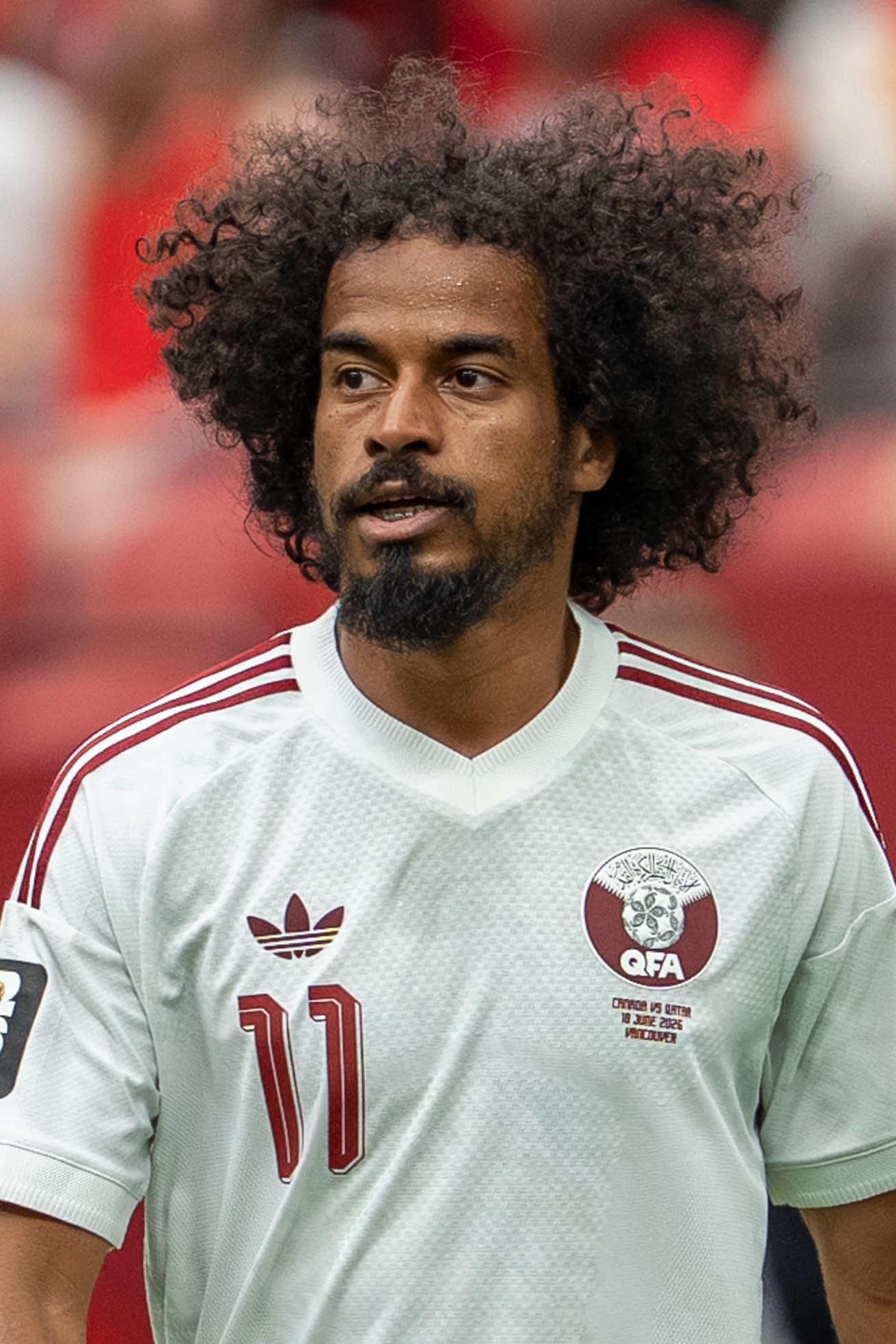 Akram Afif during Canada v Qatar on 18 June 2026 at the 2026 FIFA World Cup.