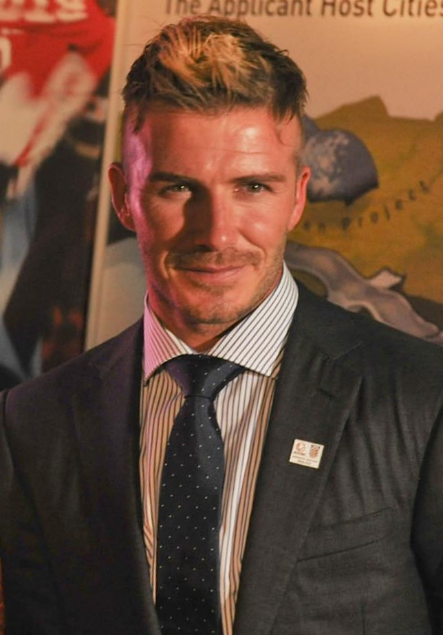 Cup final with David Beckham in 2009.