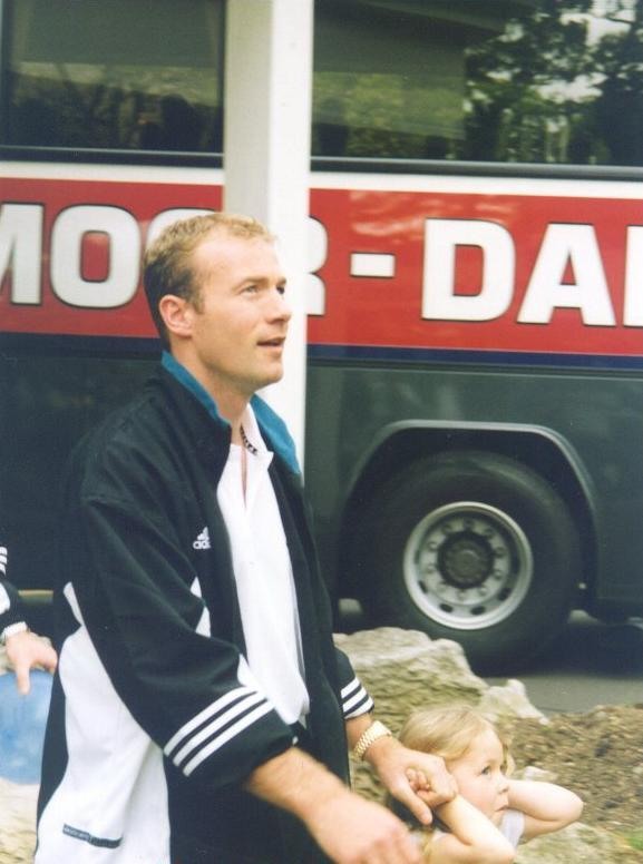 Alan Shearer after the FA CUP final in 1998.